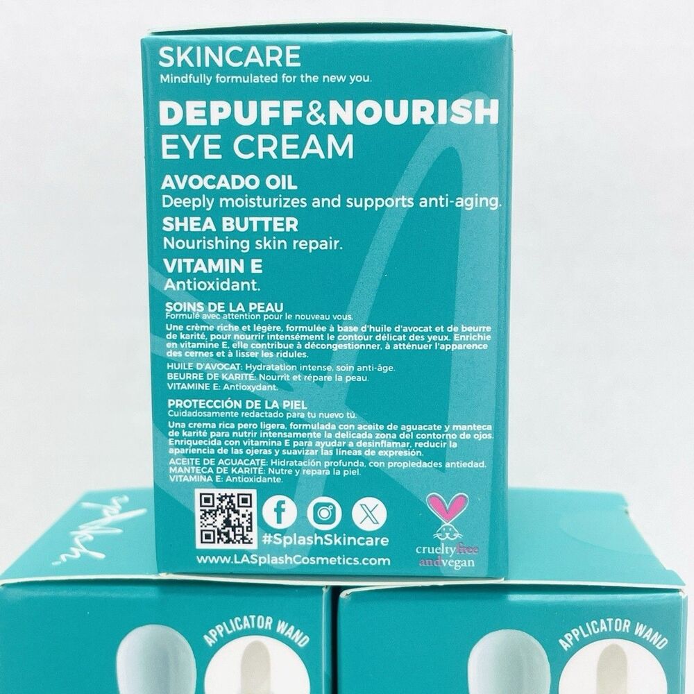3 Pack La Splash Depuff & Nourish Eye Cream — 0.28oz - NEW - Picture 3 of 4